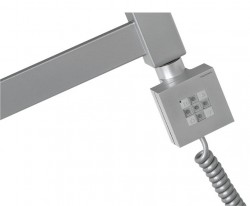 SAPHO - KTX vykurovacia tyč s termostatom, 800 W, strieborná (KTX-S-800)