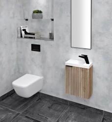 SAPHO - Kúpeľňový set LATUS X STRIP 40, dub alabama (KSET-078)