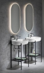 SAPHO - Kúpeľňový set PUNO 60, čierna matná (KSET-035)