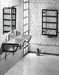 SAPHO - Kúpeľňový set SKA 120, čierna mat (KSET-088)