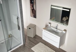 SAPHO - Kúpeľňový set WAVE 80, biela (KSET-047)