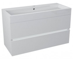 SAPHO - LARGO umývadlová skrinka 99x50x41cm, biela (LA101)