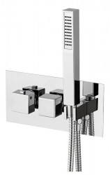 SAPHO - LATUS podomietková sprchová termostatická batéria vrátane ručnej sprchy, 3 výstupy, chróm (1102-43)