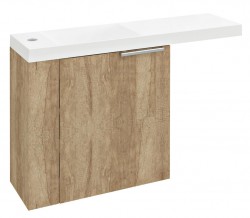 SAPHO - LATUS VI umývadlová skrinka 50x50x22 cm, ľavá, dub Alabama (LT615-2222)