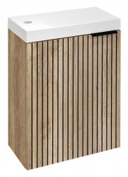 SAPHO - LATUS X STRIP umývadlová skrinka 39,4x50x22cm, dub alabama (LT110-2322)