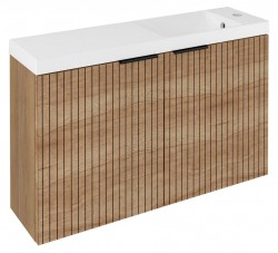 SAPHO - LATUS X STRIP umývadlová skrinka 78,8x50x22cm, dub Alabama (LT110-SET08)