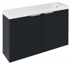 SAPHO - LATUS X umývadlová skrinka 78,8x50x22cm, antracitový mat (LT110-SET07)