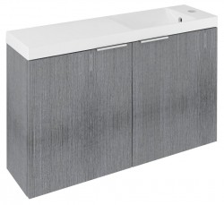 SAPHO - LATUS X umývadlová skrinka 78,8x50x22cm, dub strieborný (LT110-SET03)
