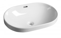 SAPHO - LIMA keramické umývadlo zápustné 59,5x39,5 cm, biela (BH7022)