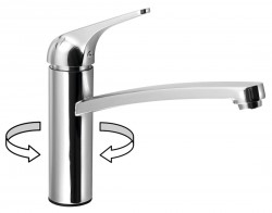 SAPHO - LISON stojanková drezová batéria, chróm (MJ125)