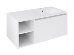 SAPHO - LOREA skrinka 100x46x51,5cm (30P+70cm), pravá, biela matná (LE070-3131-R-11)