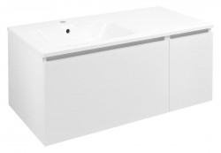 SAPHO - LOREA skrinka 100x46x51,5cm (70+30cm), ľavá, biela matná (LE070-3131-L-01)