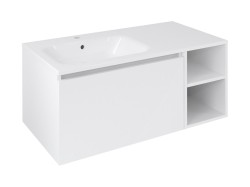 SAPHO - LOREA skrinka 100x46x51,5cm (70+30Pcm), ľavá, biela matná (LE070-3131-L-11)