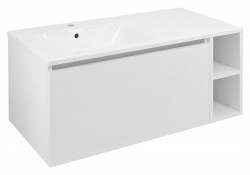 SAPHO - LOREA skrinka 100x46x51,5cm (80+20cm), ľavá, biela matná (LE080-3131-L-01)