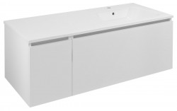 SAPHO - LOREA skrinka 120x46x51,5cm (30+90cm), pravá, biela matná (LE090-3131-R-01)