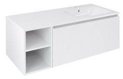 SAPHO - LOREA skrinka 120x46x51,5cm (30P+90cm), pravá, biela matná (LE090-3131-R-04)