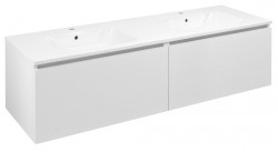 SAPHO - LOREA skrinka 140x46x51,5cm (70+70cm), biela matná (LE070-3131-01)