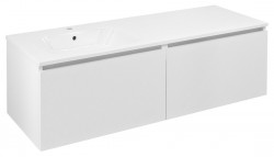 SAPHO - LOREA skrinka 140x46x51,5cm (70+70cm), ľavá, biela matná (LE070-3131-L-04)