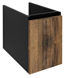 SAPHO - LOREA skrinka spodná dvierková 30x44x51,2cm, pravá/ľavá, dub collingwood/čierna mat (LE030-1935)