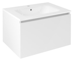 SAPHO - LOREA umývadlová skrinka 70x44x51,2cm, 1x zásuvka, biela mat (LE070-3131)