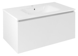 SAPHO - LOREA umývadlová skrinka 90x44x51,2cm, 1x zásuvka, biela mat (LE090-3131)