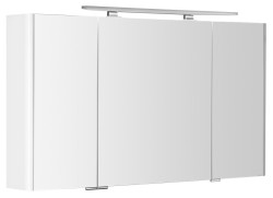 SAPHO - LUCIE galérka s LED osvetlením, 126x70x17cm, biela (LU125-0030)