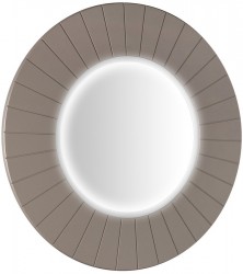 SAPHO - LUMIRO STRIP guľaté zrkadlo s LED osvetlením v ráme, priemer 90cm, agila (LR950-4343S)