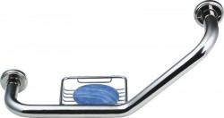 SAPHO - Madlo s mydelničkou, 400x250x120, nerez lesk (XH520)