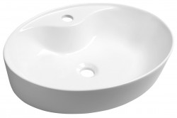 SAPHO - MARIANA keramické umývadlo na dosku 58x41,5cm, biela (AR483)