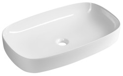 SAPHO - MATTEO keramické umývadlo na dosku 65x40cm, biela (3064-KL)