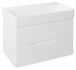 SAPHO - MEDIENA umývadlová skrinka 77x50,5x49cm, biela matná/biela matná (MD080)