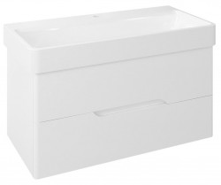 SAPHO - MEDIENA umývadlová skrinka 96,5x50,5x48,5cm, biela matná/biela matná (MD100)