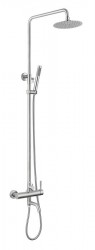 SAPHO - MINIMAL vaňový stĺp s pákovou batériou a výtokom, lestená nerez (MI140)