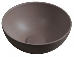 SAPHO - MINOR betónové umývadlo na dosku, priemer 26cm, tmavo hnedá (MR26015)