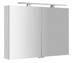 SAPHO - MIRRÓ galérka s LED osvetlením, 100x70x16cm, biela (MC100-0030)