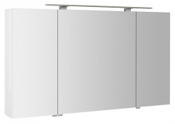 SAPHO - MIRRÓ galérka s LED osvetlením, 3x dvierka, 120x70x16cm, biela (MC121-0030)