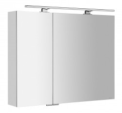 SAPHO - MIRRÓ galérka s LED osvetlením, 90x70x16cm, biela (MC090-0030)