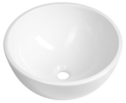 SAPHO - MOON keramické umývadlo na dosku vysoké, priemer 43cm, biela (3112-KL)