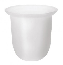 SAPHO - Náhradná miska na pre WC kefu X-ROUND/Trend-i/X-STEEL, XS301, mliečne sklo (NDX310)