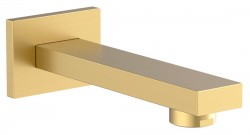 SAPHO - Nástenná výtoková hubica, hranatá, zlato mat (BO419)