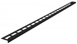 SAPHO - Nerezová lišta spádovacia, ľavá, výška 10mm, dĺžka 1000mm, čierna mat (SPD10B-L)