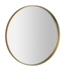 SAPHO - NOTION guľaté zrkadlo v ráme, ø 60cm, zlatá mat (NT600G)
