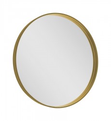 SAPHO - NOTION guľaté zrkadlo v ráme, ø 60cm, zlatá mat (NT600G)