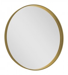 SAPHO - NOTION guľaté zrkadlo v ráme, ø 70cm, zlatá mat (NT700G)