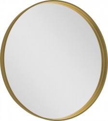 SAPHO - NOTION guľaté zrkadlo v ráme, ø 80cm, zlatá mat (NT800G)