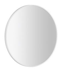 SAPHO - NOTION SLIM guľaté zrkadlo v ráme, priemer 60cm, biela mat (NT600W)