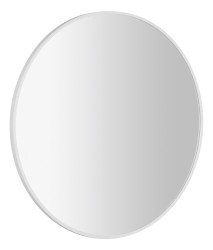 SAPHO - NOTION SLIM guľaté zrkadlo v ráme, priemer 70cm, biela mat (NT700W)