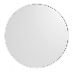 SAPHO - NOTION SLIM guľaté zrkadlo v ráme, priemer 70cm, biela mat (NT700W)