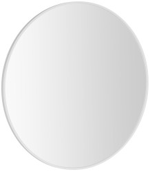 SAPHO - NOTION SLIM guľaté zrkadlo v ráme, priemer 80cm, biela mat (NT800W)