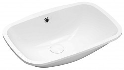 SAPHO - NUVO keramické umývadlo pod dosku, 55x38cm, biela (50354)